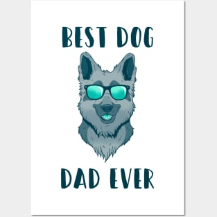 Best Dog Dad Ever T-Shirt Design Posters and Art